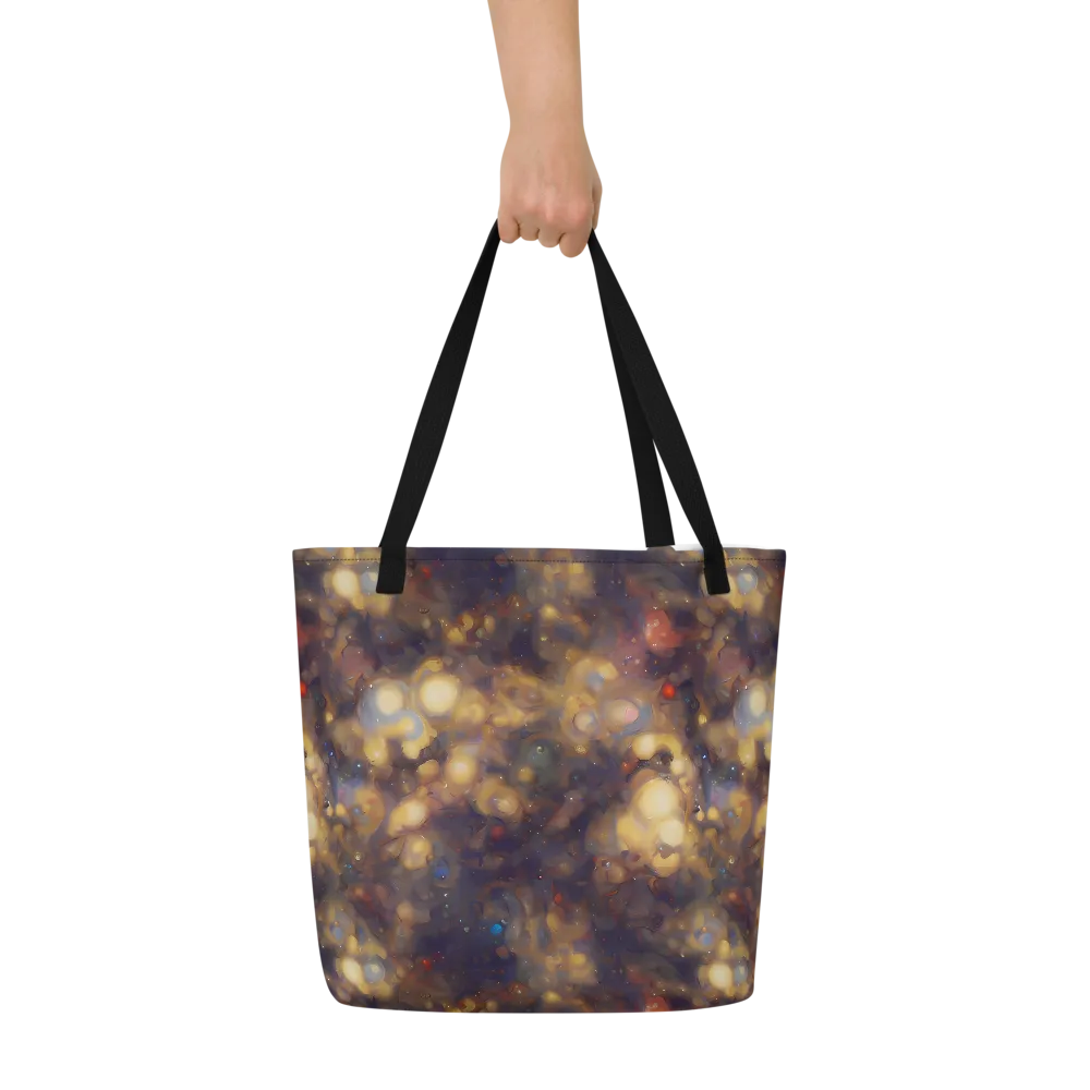 Amber Afterglow on Large Tote Bag W/ Pocket — Front
