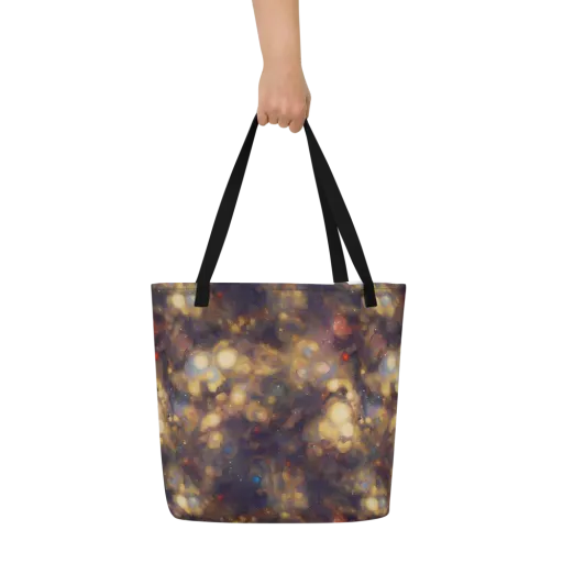 Amber Afterglow on a Large Tote Bag W/ Pocket