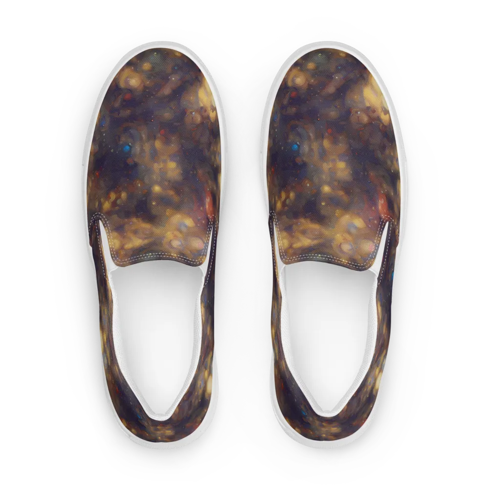 Amber Afterglow on Women's Slip-On Canvas Shoes — Front