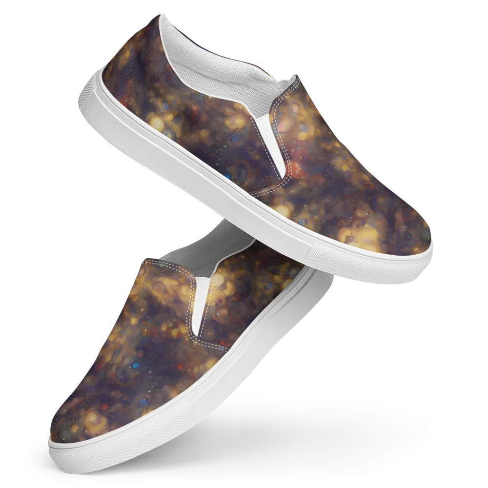 Amber Afterglow on Women's Slip-On Canvas Shoes — Front