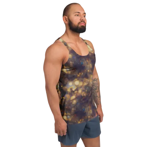 Amber Afterglow on a Men's Tank Top
