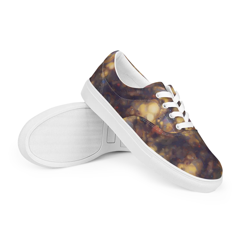 Amber Afterglow on Men's Lace-Up Canvas Shoes — Right Front