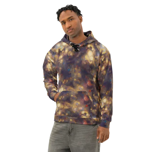 Amber Afterglow on a Cotton Hoodie