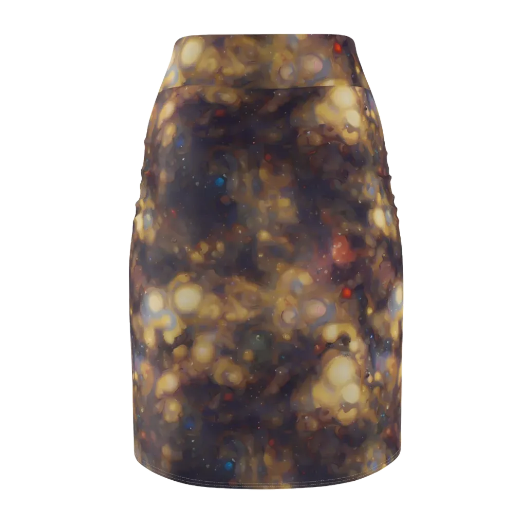 Amber Afterglow on Pencil Skirt — Back