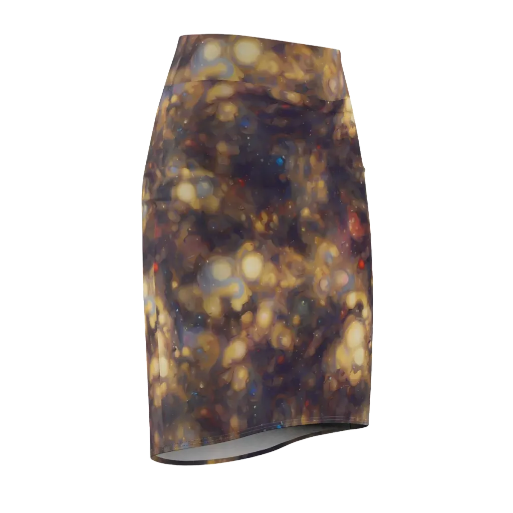Amber Afterglow on Pencil Skirt — Front Side