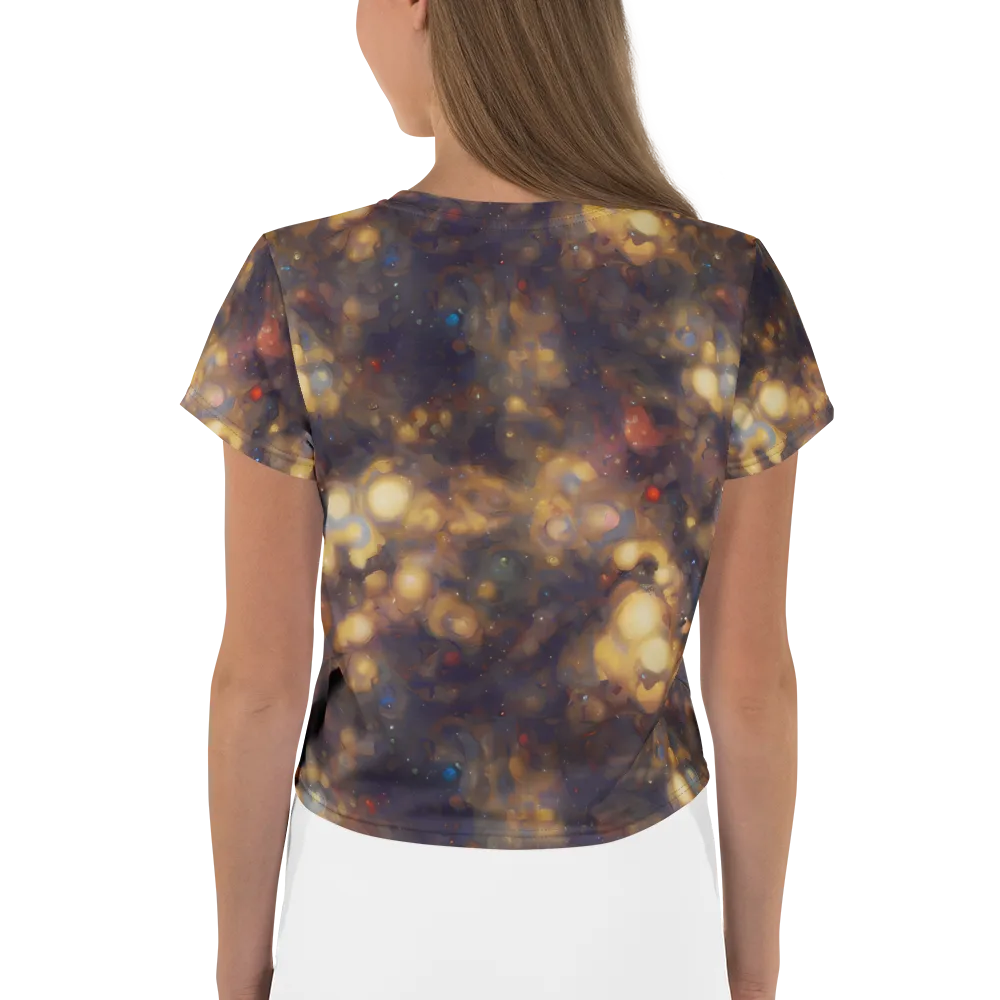 Amber Afterglow on Crop Tee — Back