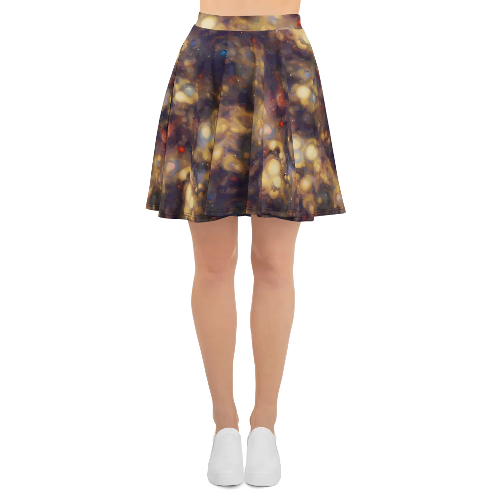 Amber Afterglow on Skater Skirt — Front