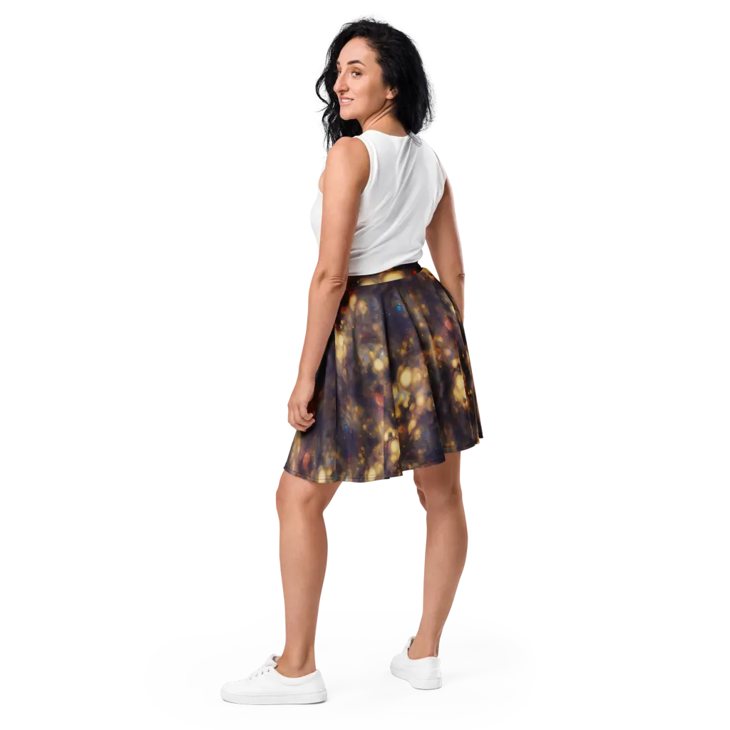 Amber Afterglow on Skater Skirt — Back