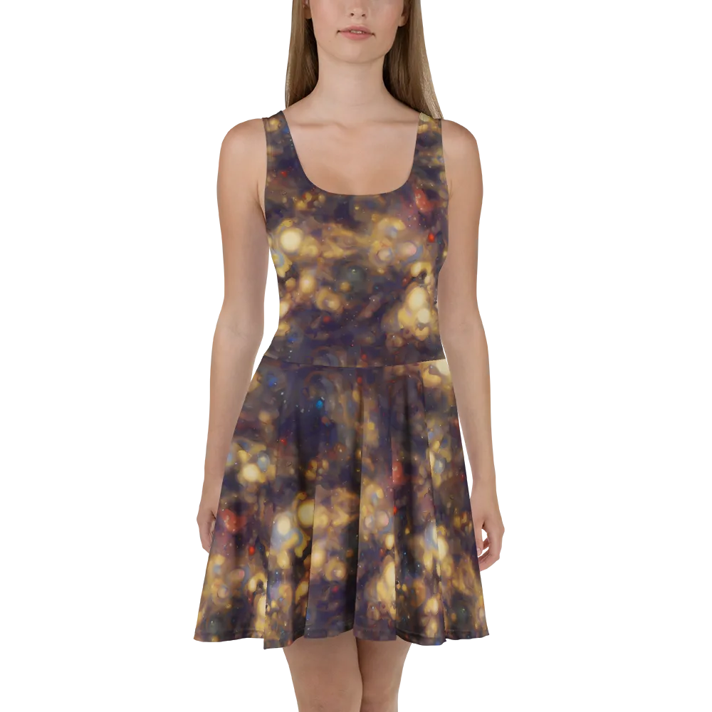 Amber Afterglow on Skater Dress — Front
