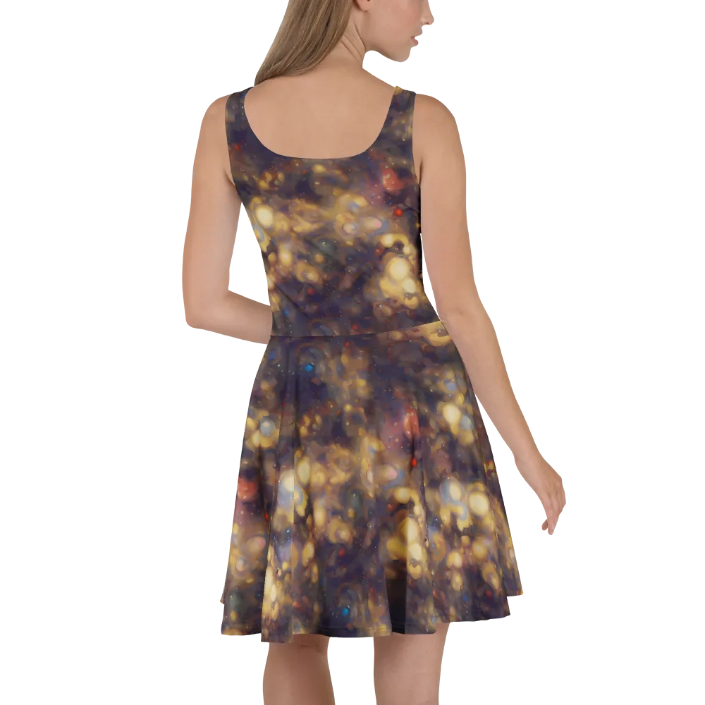 Amber Afterglow on Skater Dress — Back