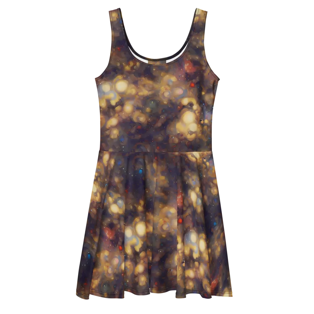 Amber Afterglow on Skater Dress — Front