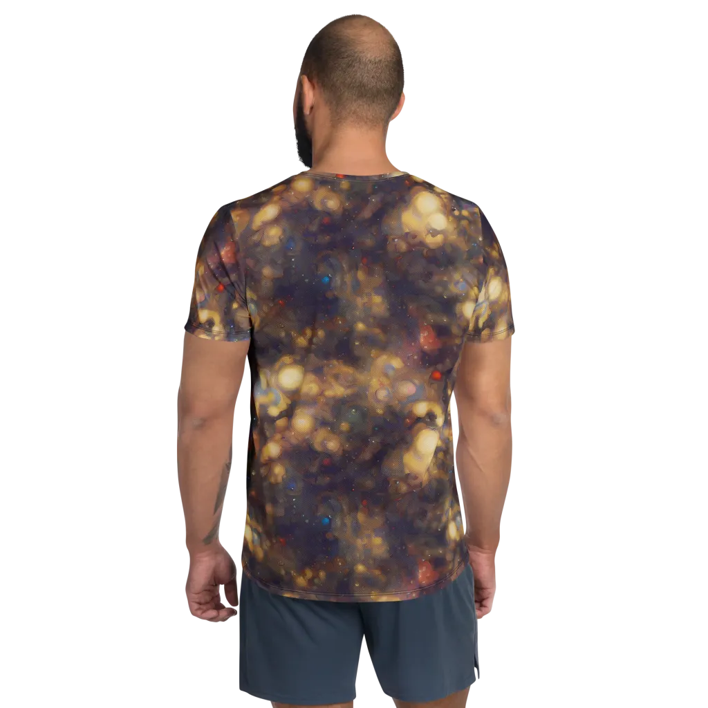 Amber Afterglow on Men's Athletic T-Shirt — Back