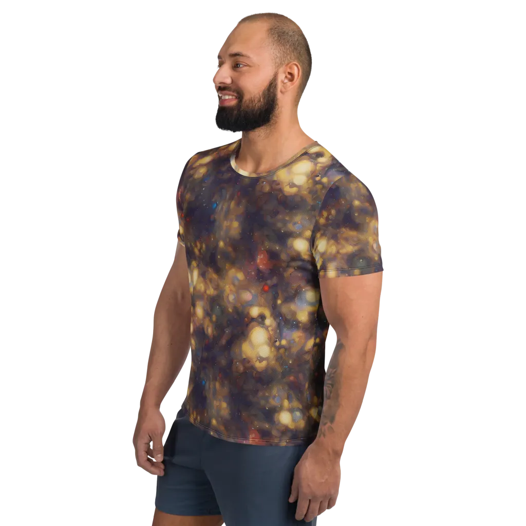 Amber Afterglow on Men's Athletic T-Shirt — Left