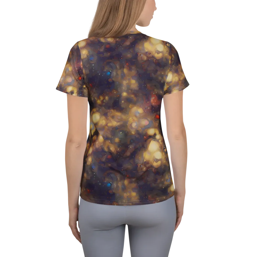 Amber Afterglow on Women's Athletic T-Shirt — Back