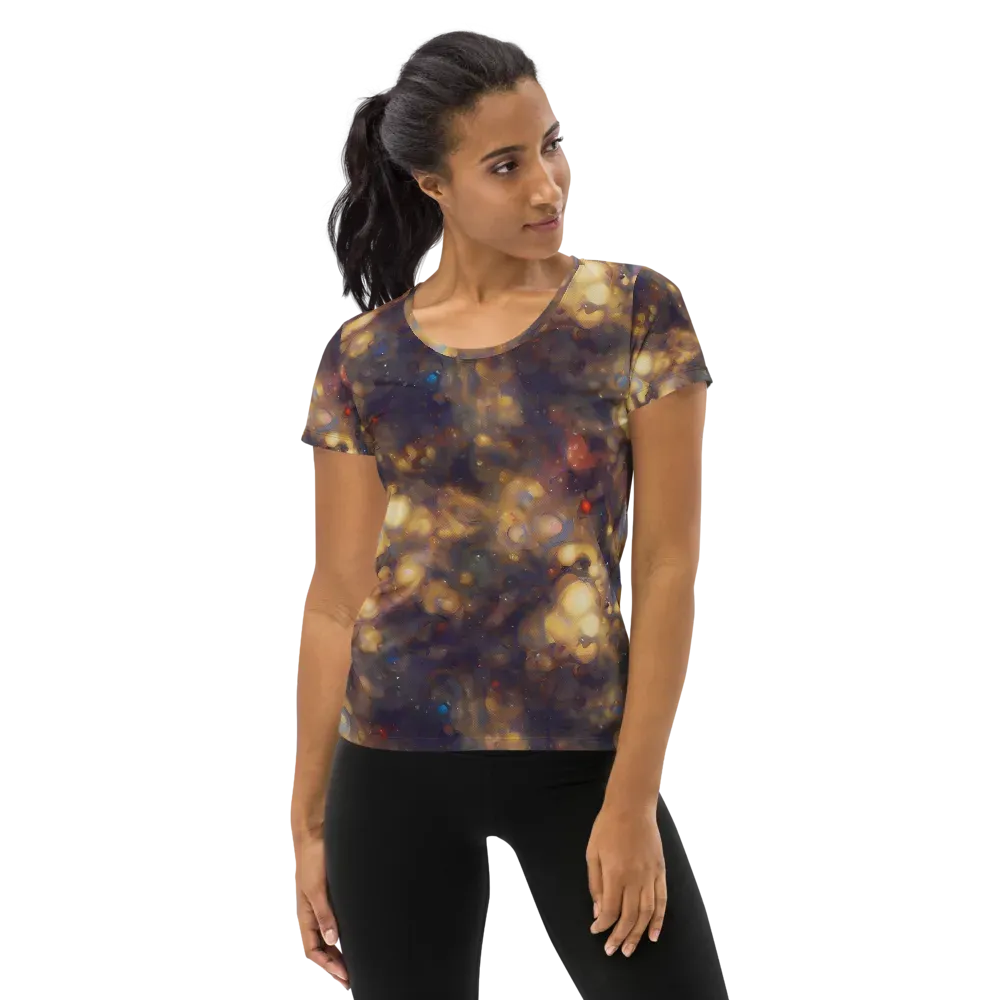 Amber Afterglow on Women's Athletic T-Shirt — Front