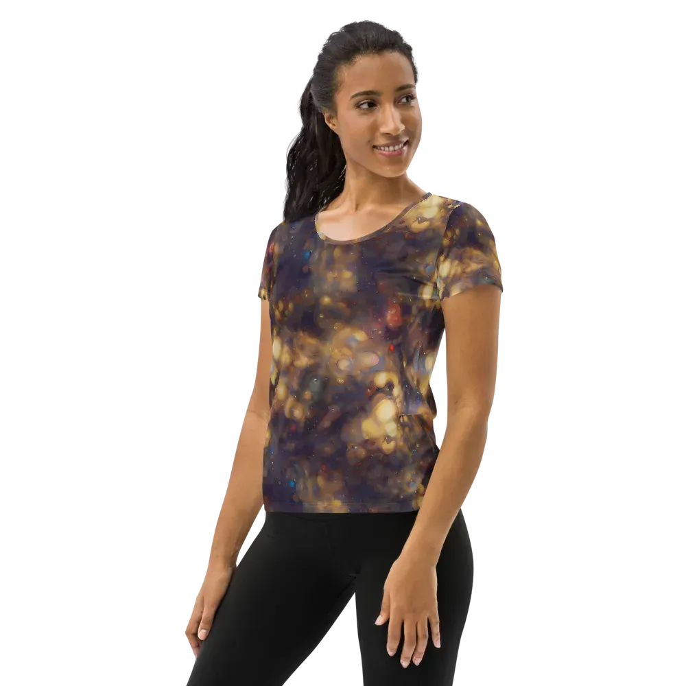 Amber Afterglow on Women's Athletic T-Shirt — Left