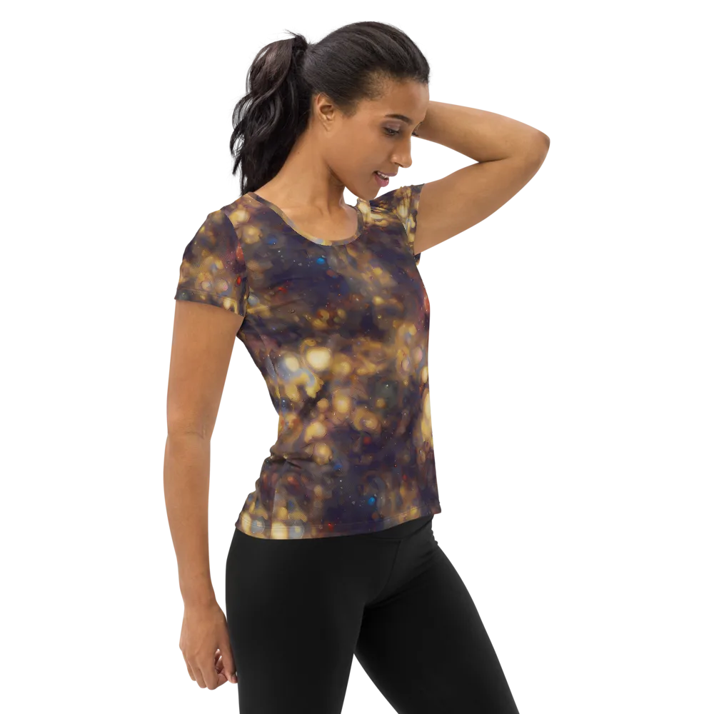 Amber Afterglow on Women's Athletic T-Shirt — Right