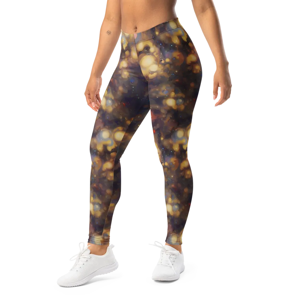 Amber Afterglow on Leggings — Left Front