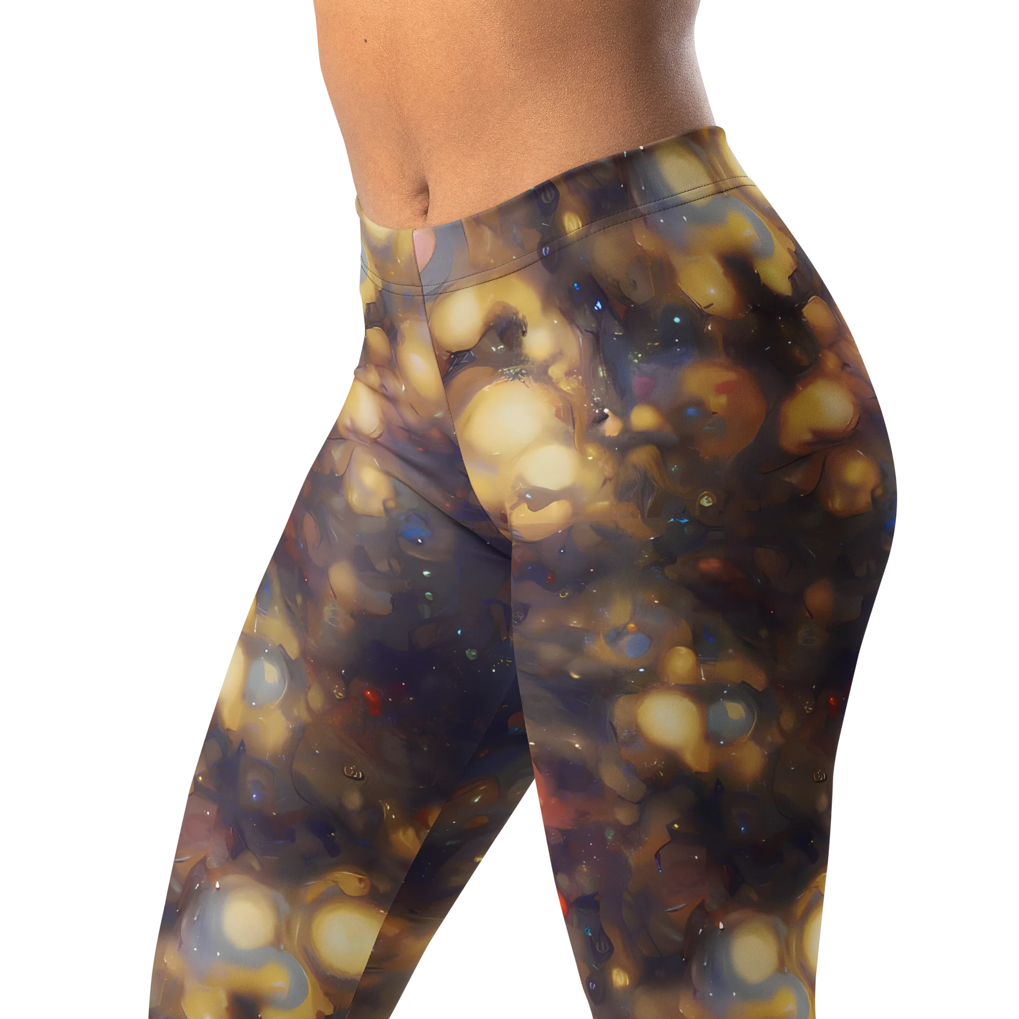 Amber Afterglow on Leggings — Left Front