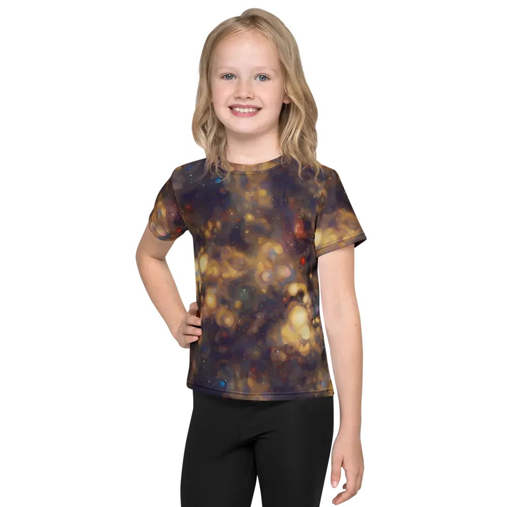 Amber Afterglow on Kids Crew Neck T-Shirt — Front