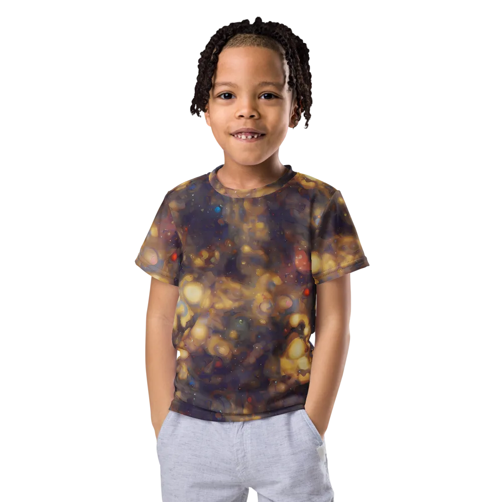 Amber Afterglow on Kids Crew Neck T-Shirt — Front