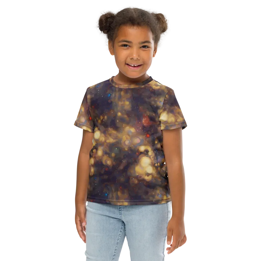 Amber Afterglow on Kids Crew Neck T-Shirt — Front