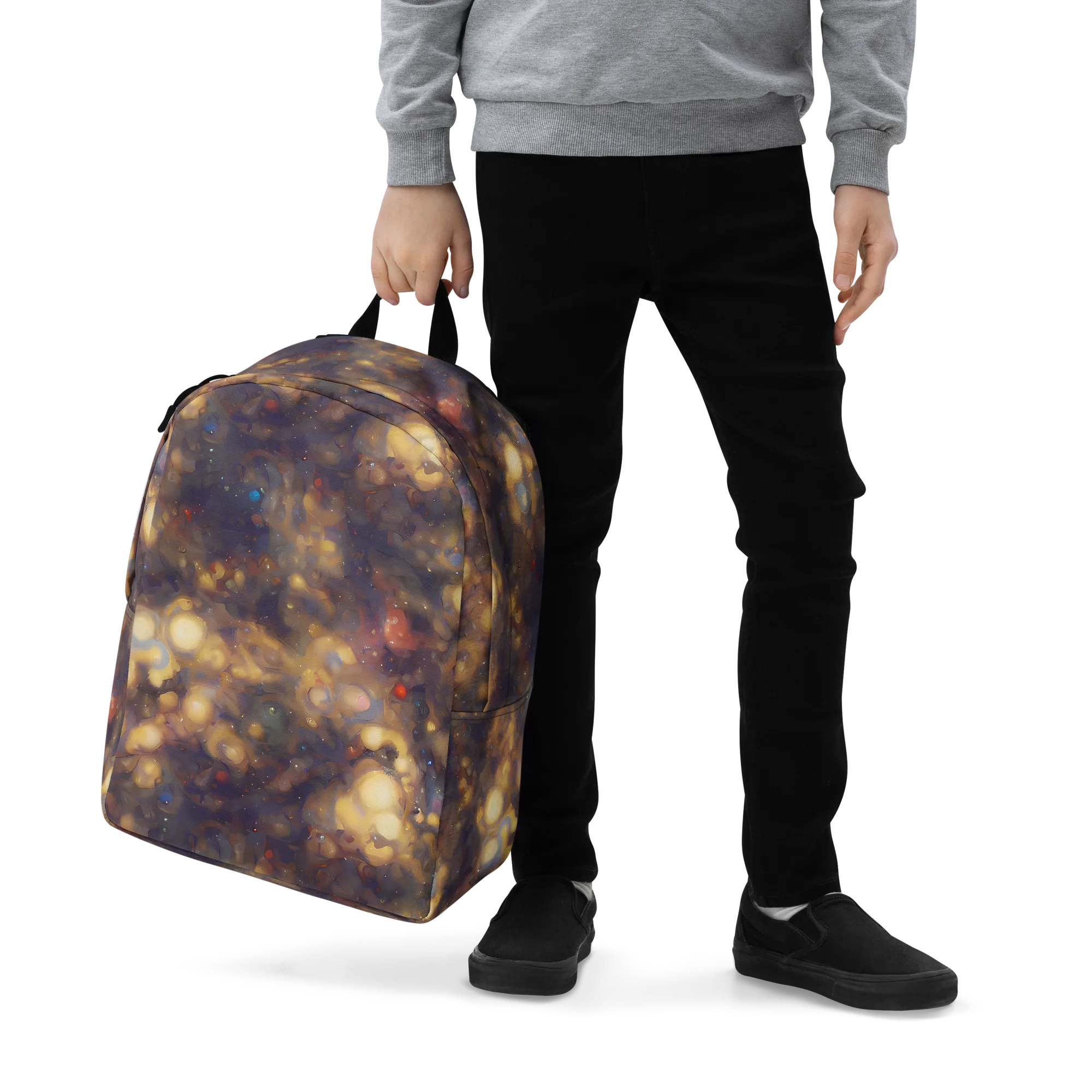 Amber Afterglow on Minimalist Backpack — Zoomed-in
