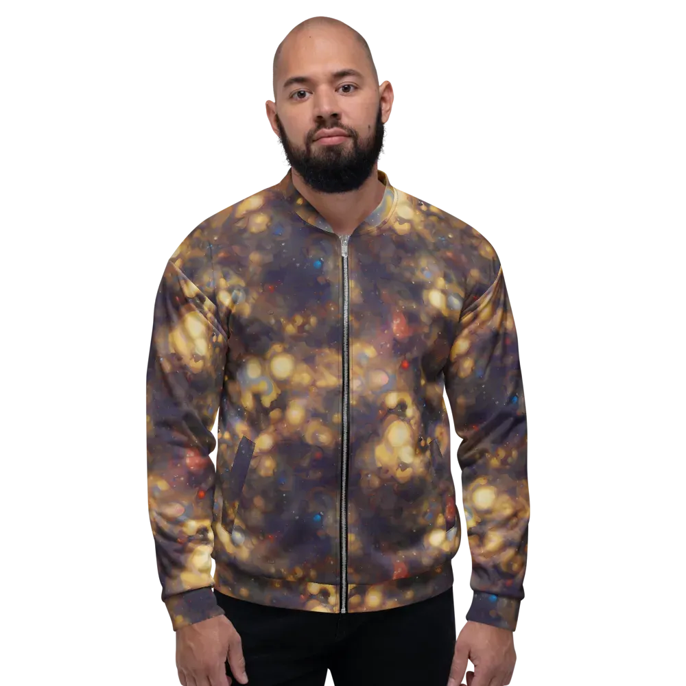 Amber Afterglow on Bomber Jacket — Front