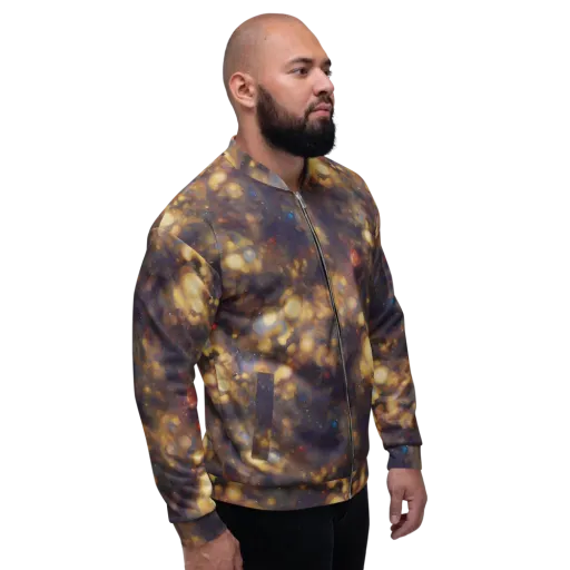 Amber Afterglow on a Bomber Jacket