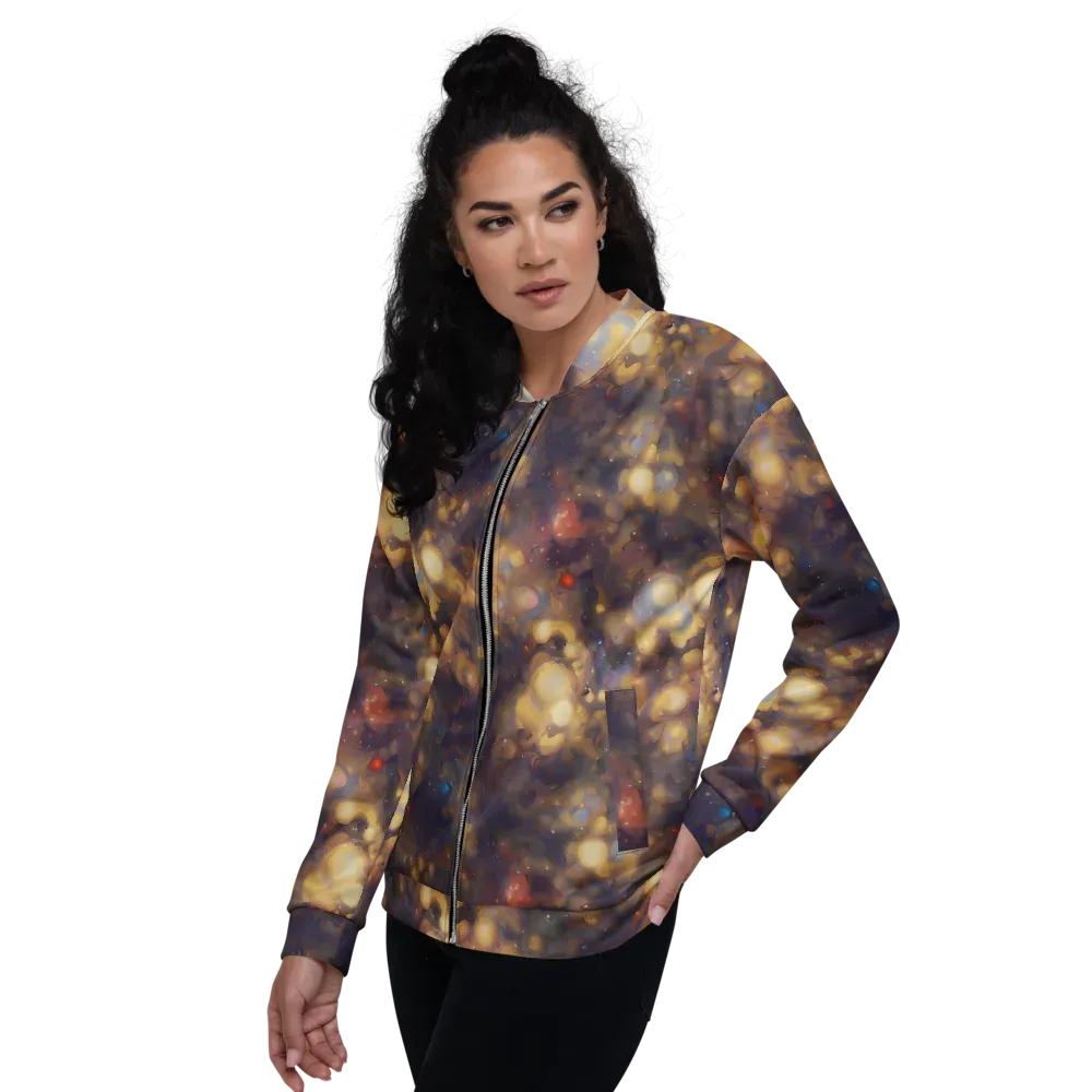 Amber Afterglow on Bomber Jacket — Left