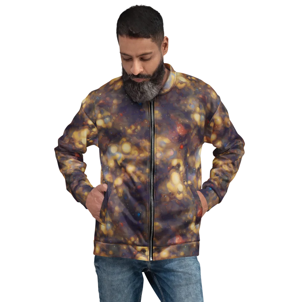 Amber Afterglow on Bomber Jacket — Front