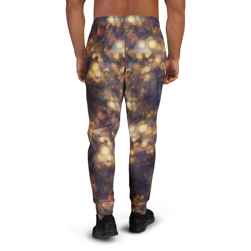 Amber Afterglow on Men's Joggers — Back