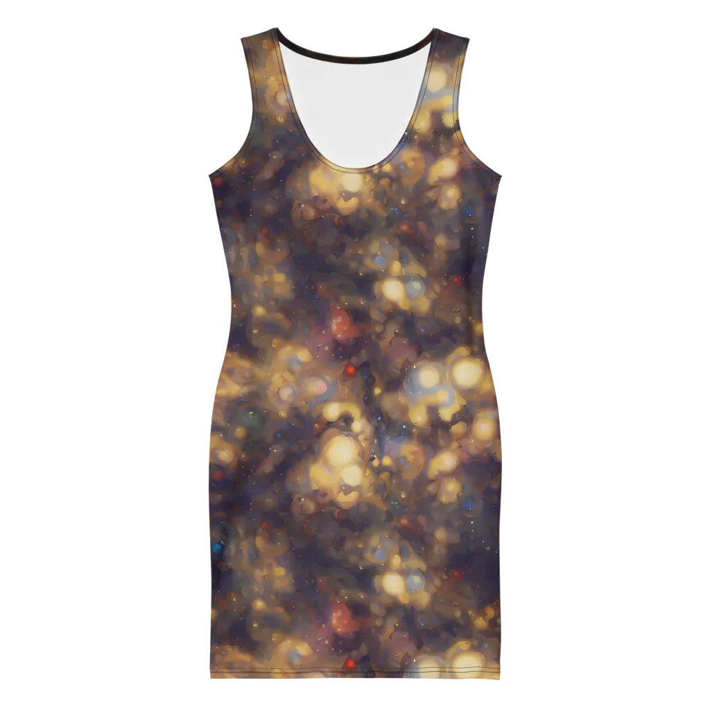 Amber Afterglow on Bodycon Dress — Front