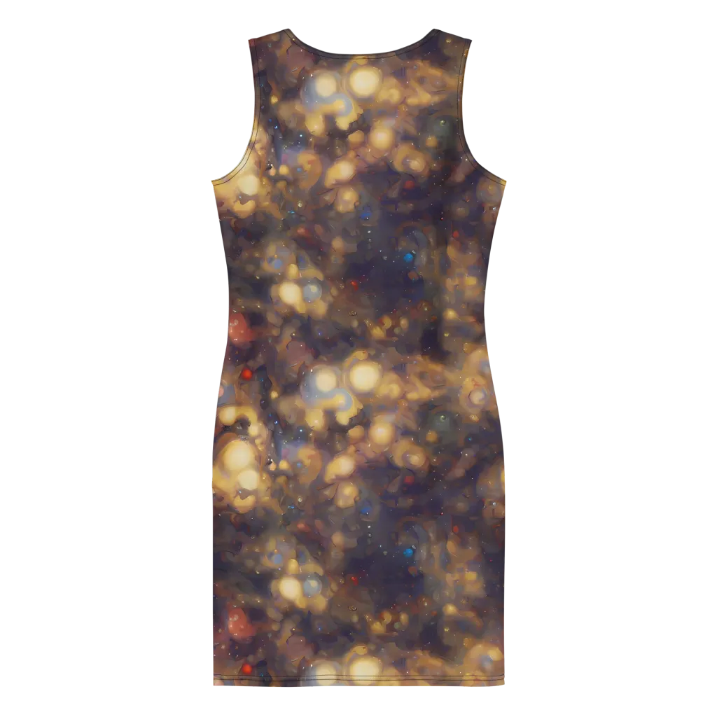 Amber Afterglow on Bodycon Dress — Back