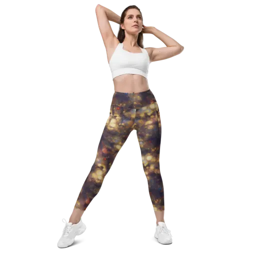 Amber Afterglow on a Leggings with Pockets