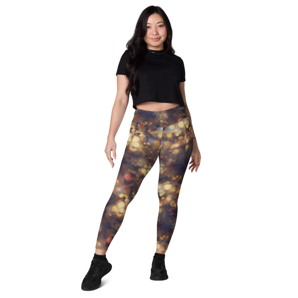 Amber Afterglow on Leggings with Pockets — Front