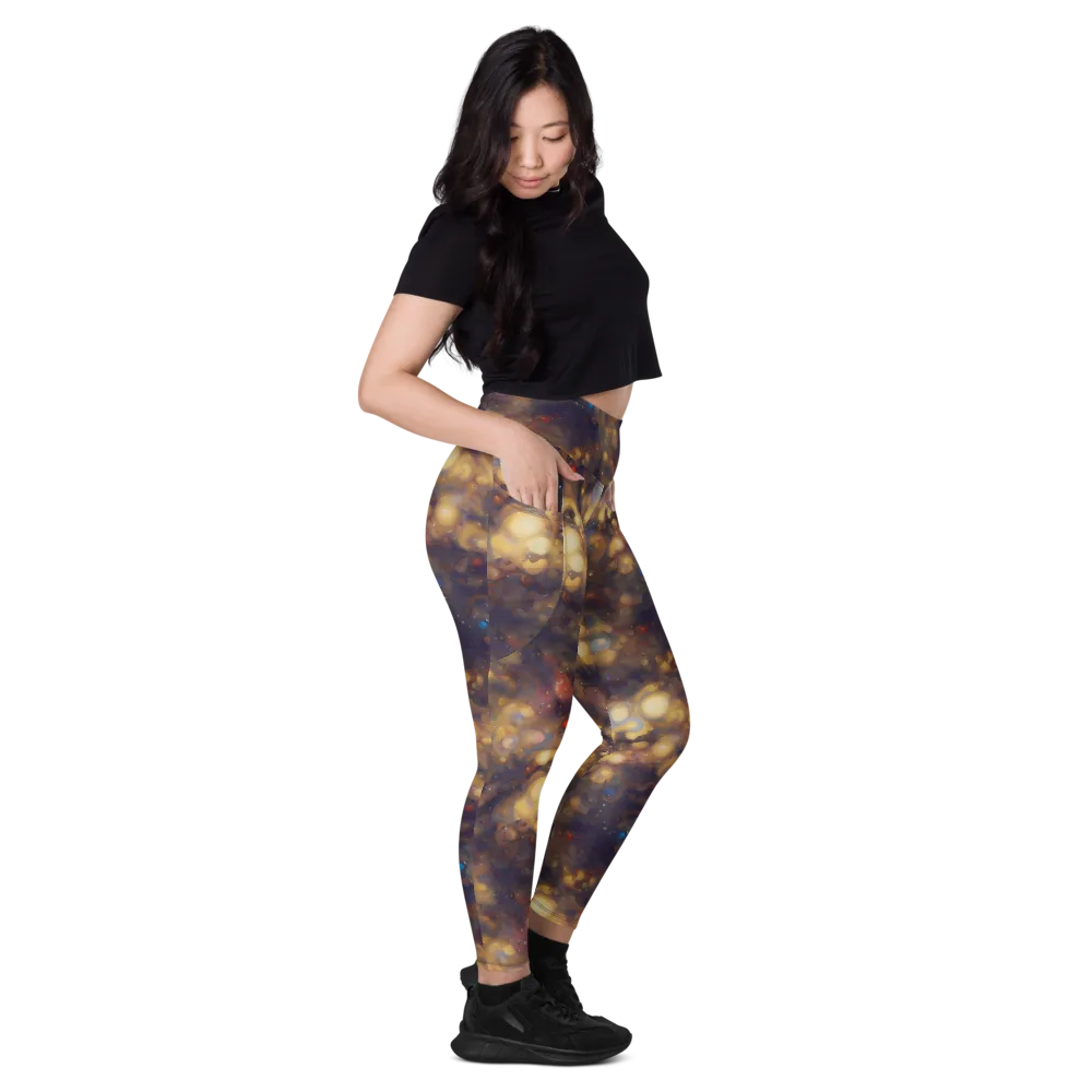 Amber Afterglow on Leggings with Pockets — Right
