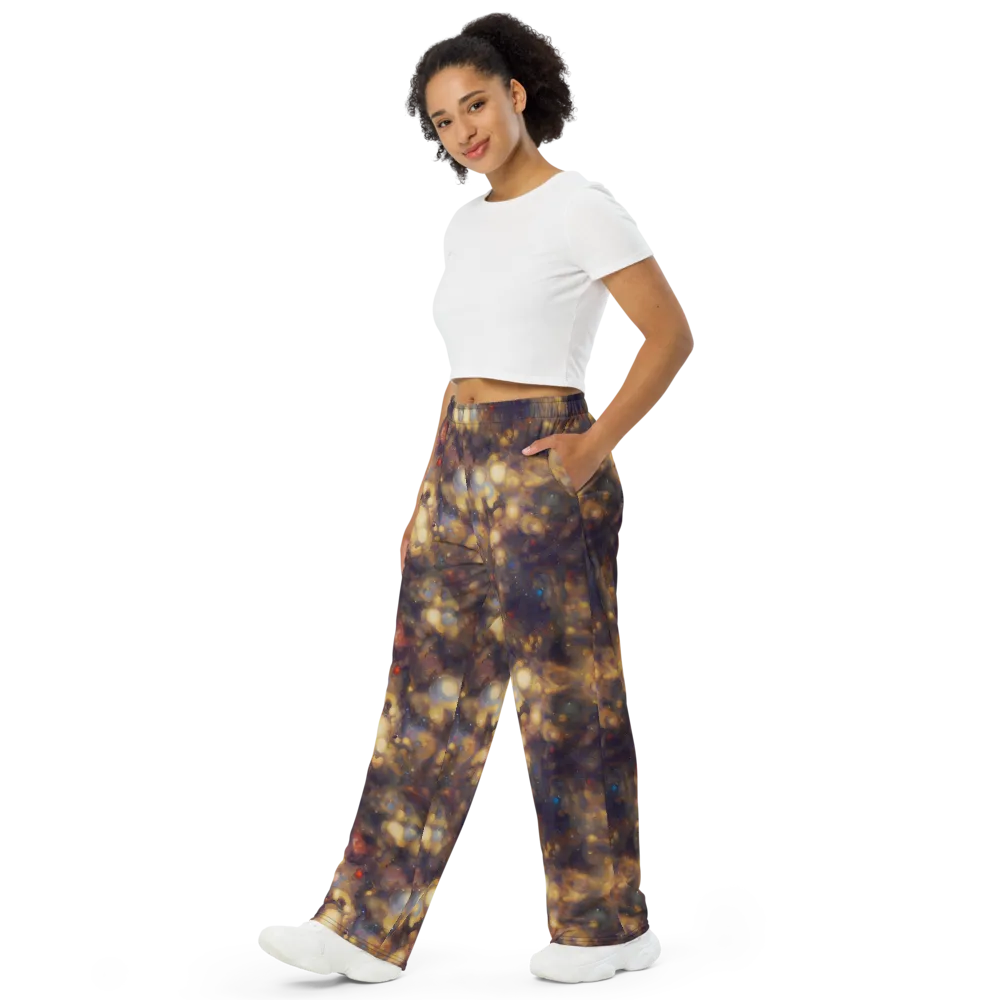 Amber Afterglow on Wide-Leg Pants — Left Front