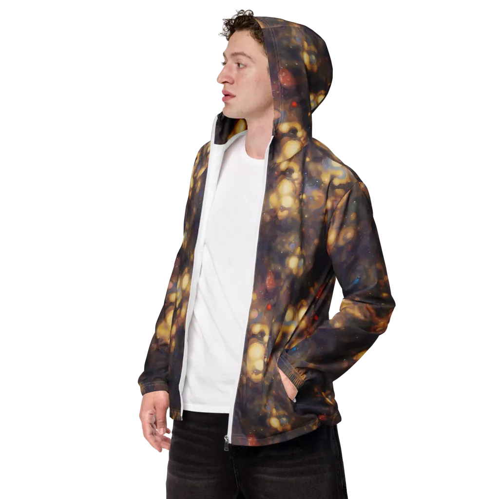 Amber Afterglow on Men's Windbreaker — Left Front