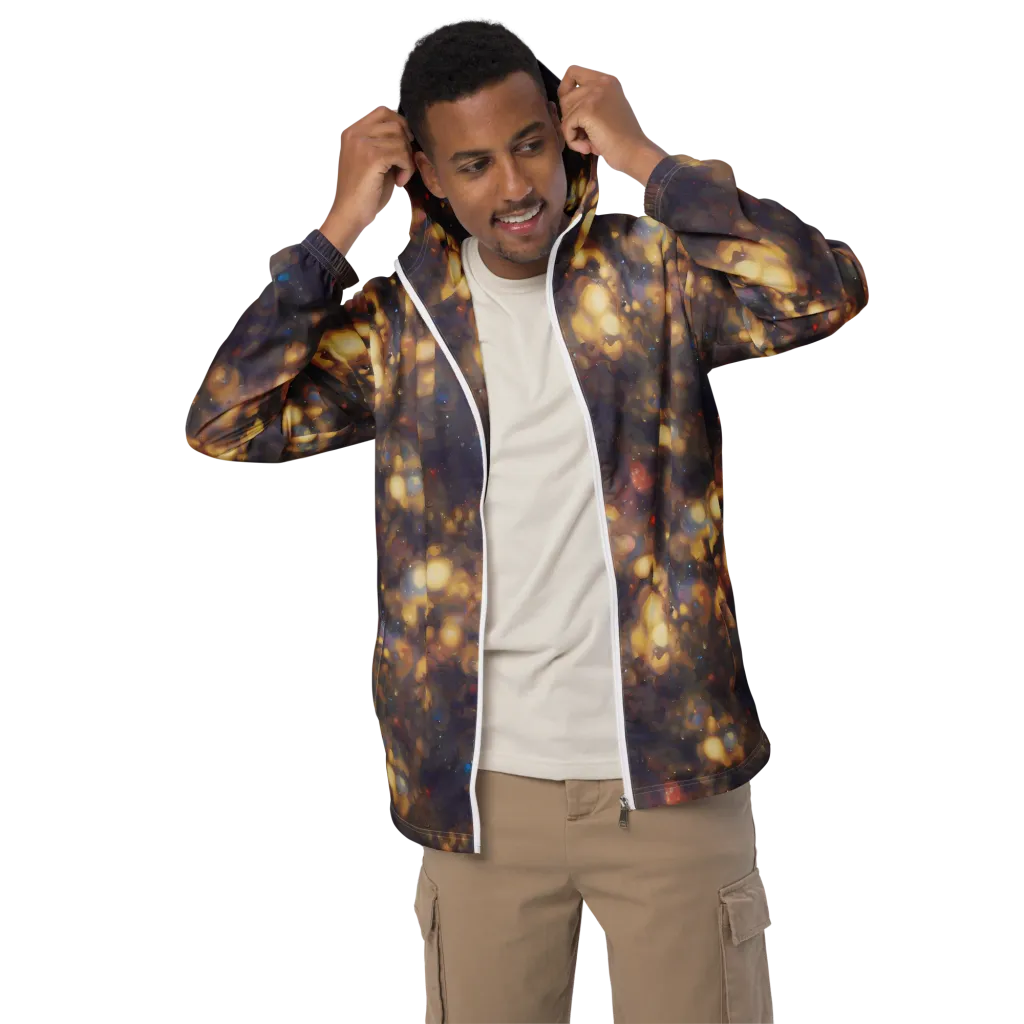 Amber Afterglow on Men's Windbreaker — Front