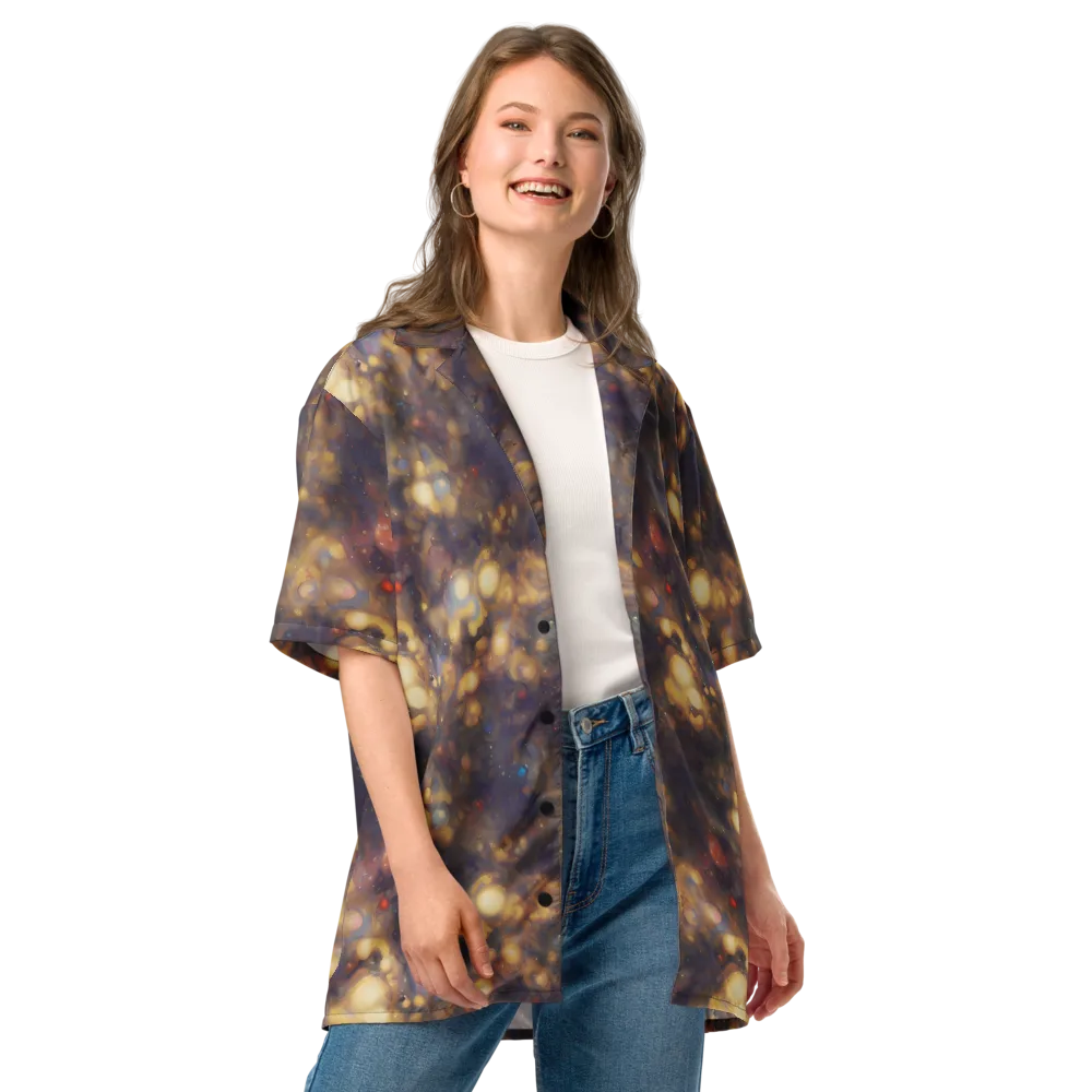 Amber Afterglow on Button Shirt — Front