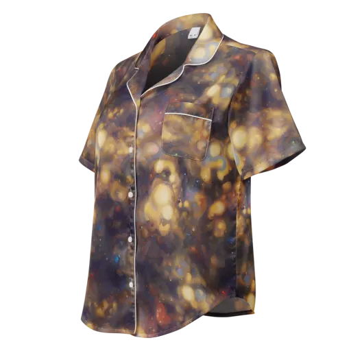 Amber Afterglow on a Women's Short Sleeve Pajama Top