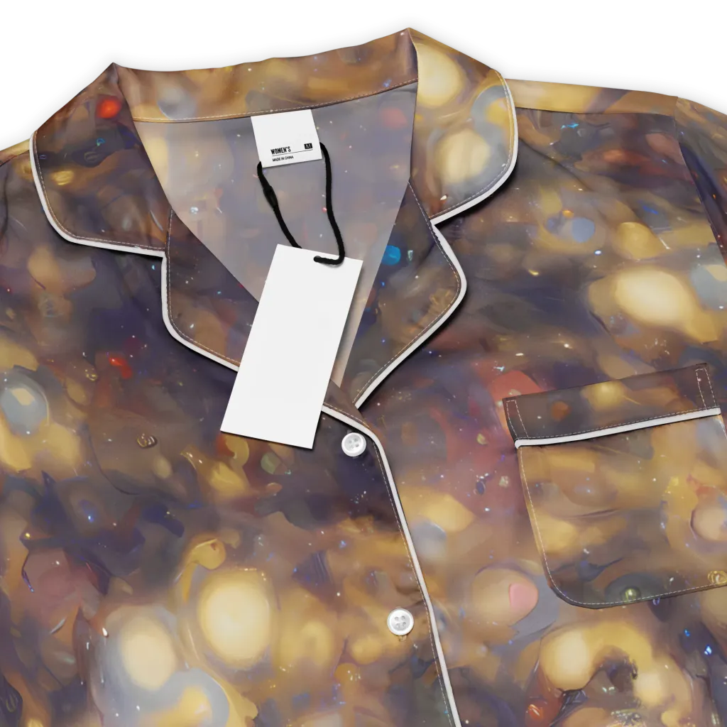 Amber Afterglow on Women's Short Sleeve Pajama Top — Product details