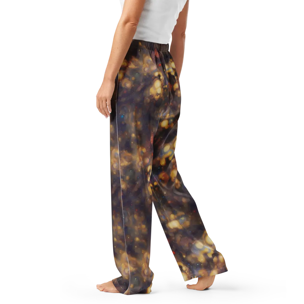 Amber Afterglow on Women's Pajama Pants — Left
