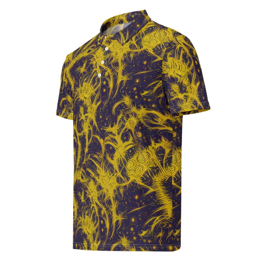 Golden Thornspell on Men's Slim Fit Polo Shirt — Left Front