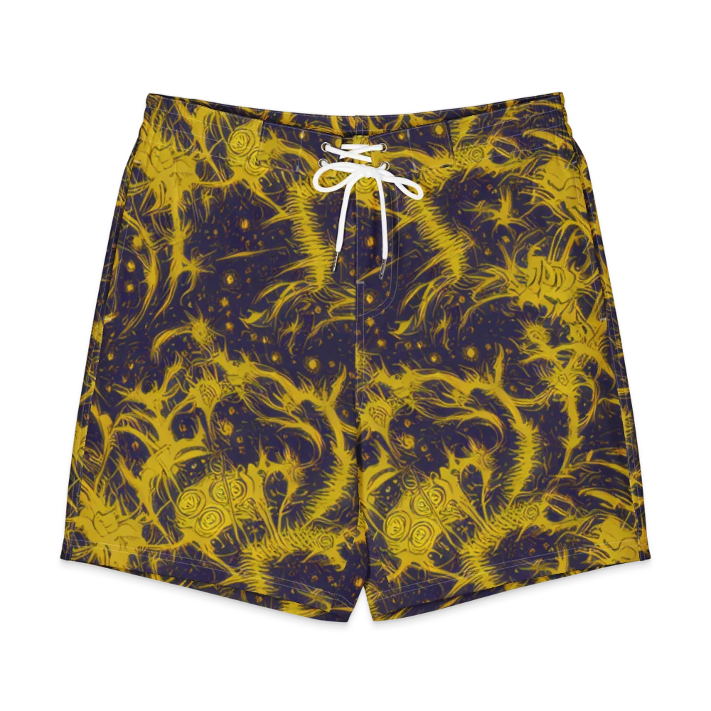 Golden Thornspell on Men's Board Shorts — Front