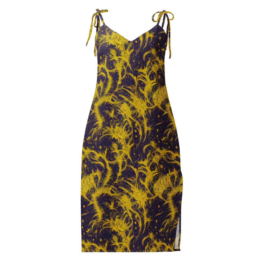 Golden Thornspell on Slip Dress — Front