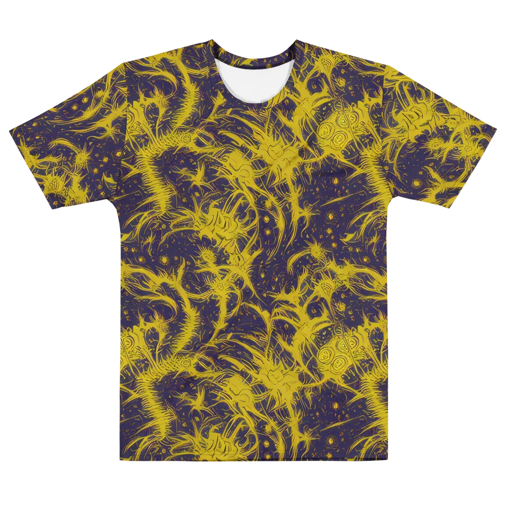 Golden Thornspell on Men's Cotton Crew Neck T-Shirt — Front