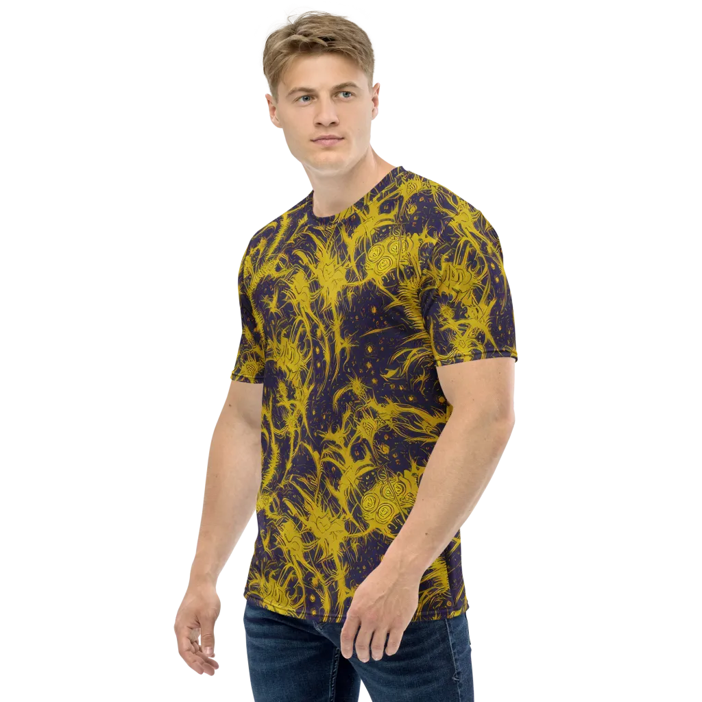 Golden Thornspell on Men's Crew Neck T-Shirt — Left