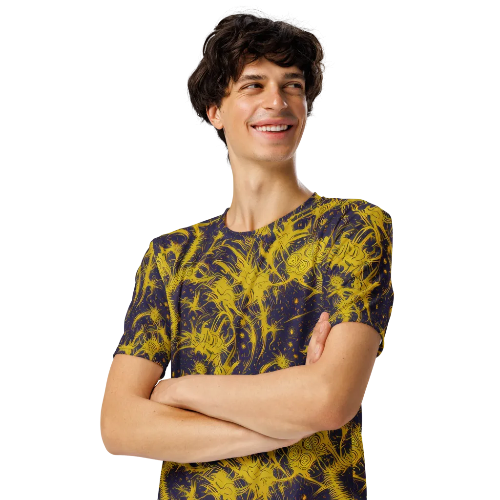 Golden Thornspell on Men's Crew Neck T-Shirt — Left Front